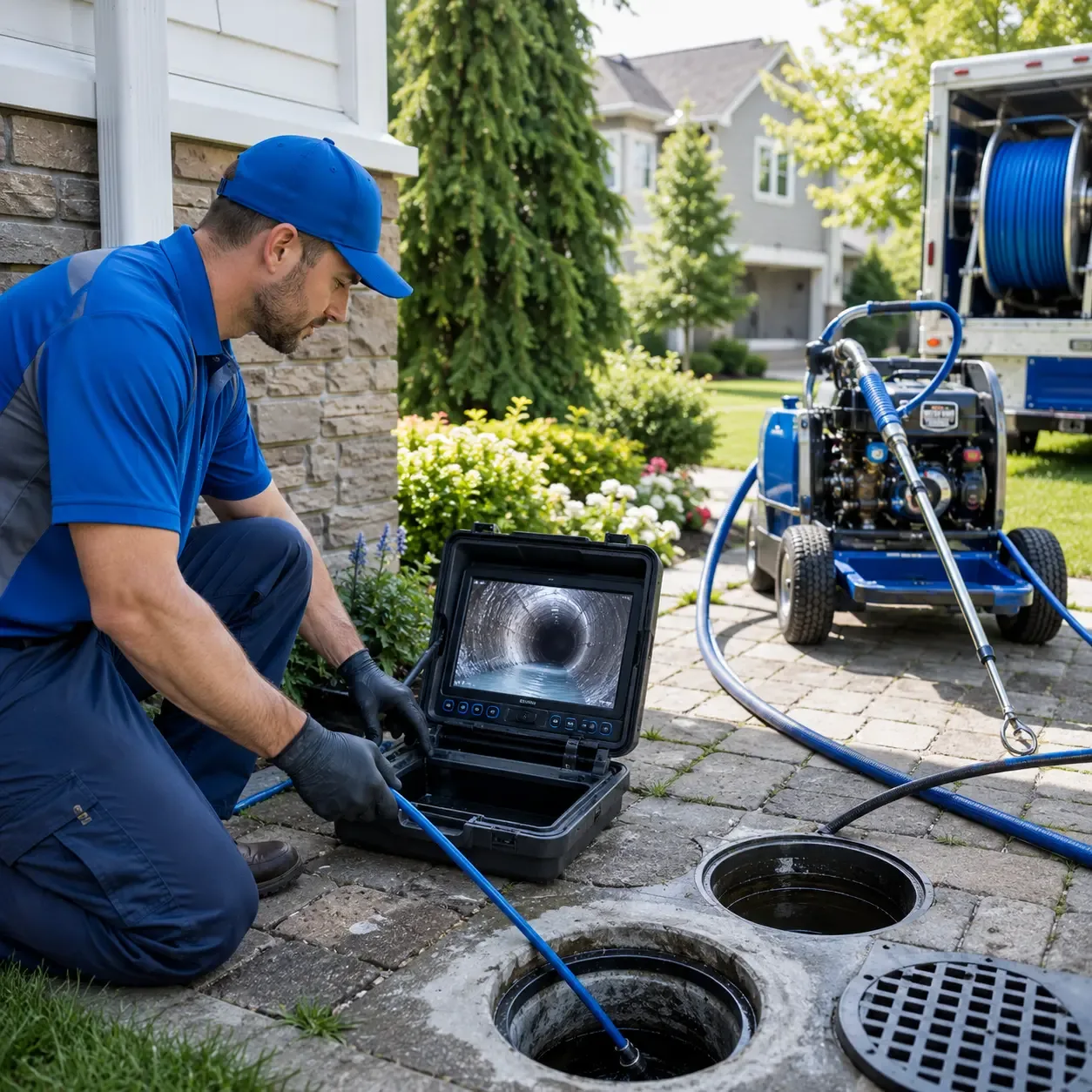 Outdoor drain cleaning professionals serving Slater, SC